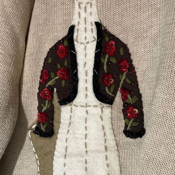 Christopher & Banks Limited Edition Hand Embroidered Collectible Cardigan Sweate - Picture 6 of 6